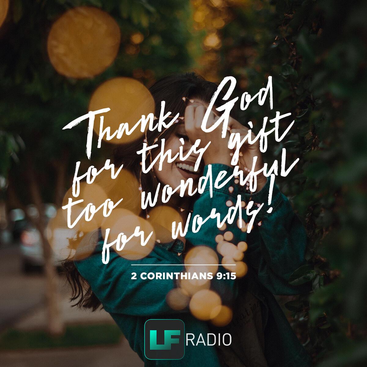 2 Corinthians 9:15 - Verse of the Day