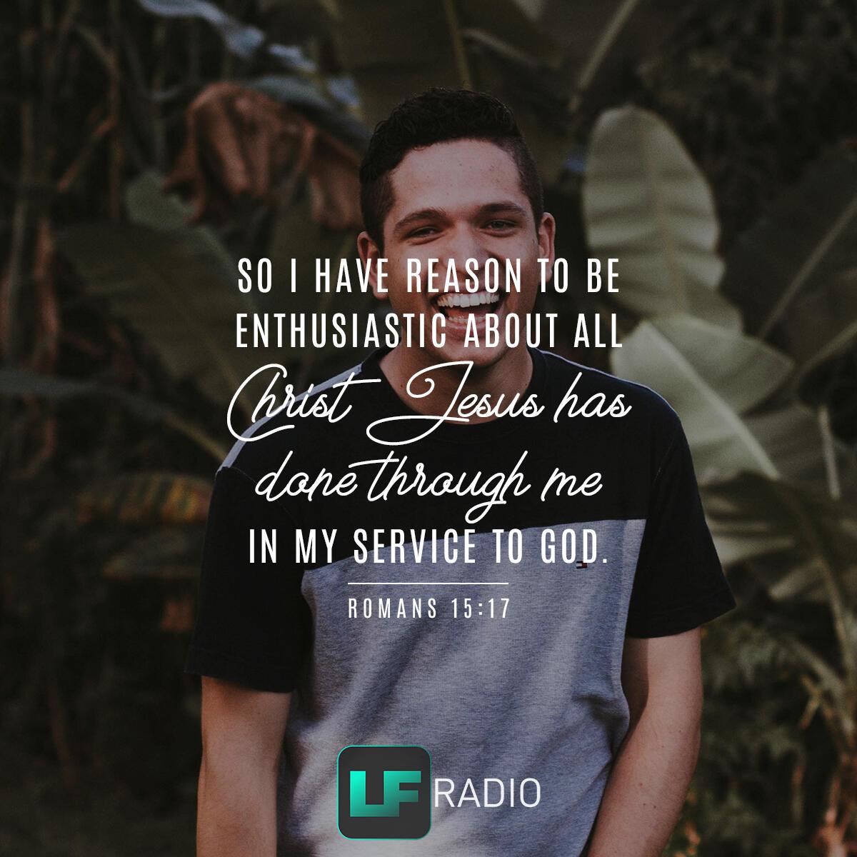 Romans 15:17 - Verse of the Day