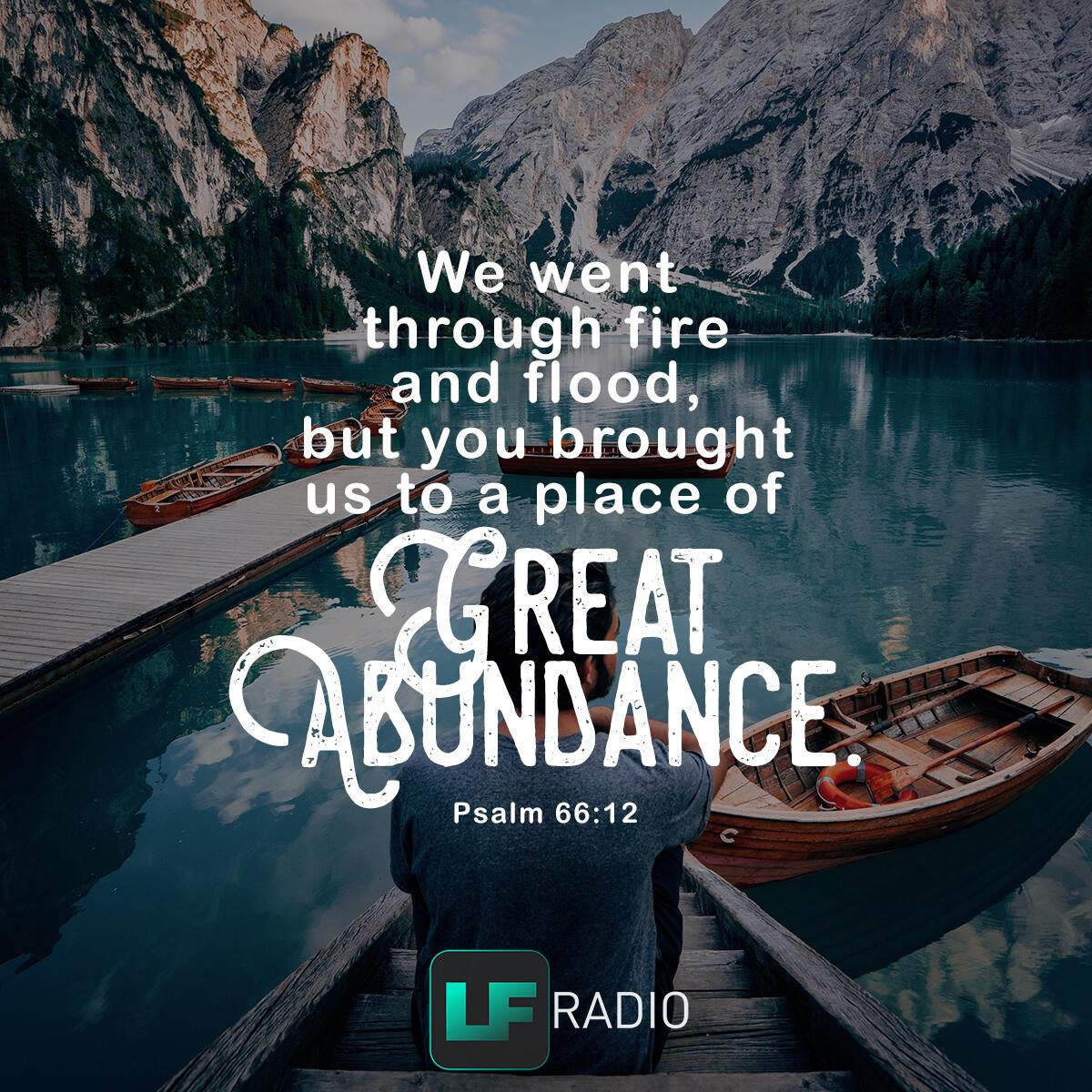 Psalm 66:12 - Verse of the Day
