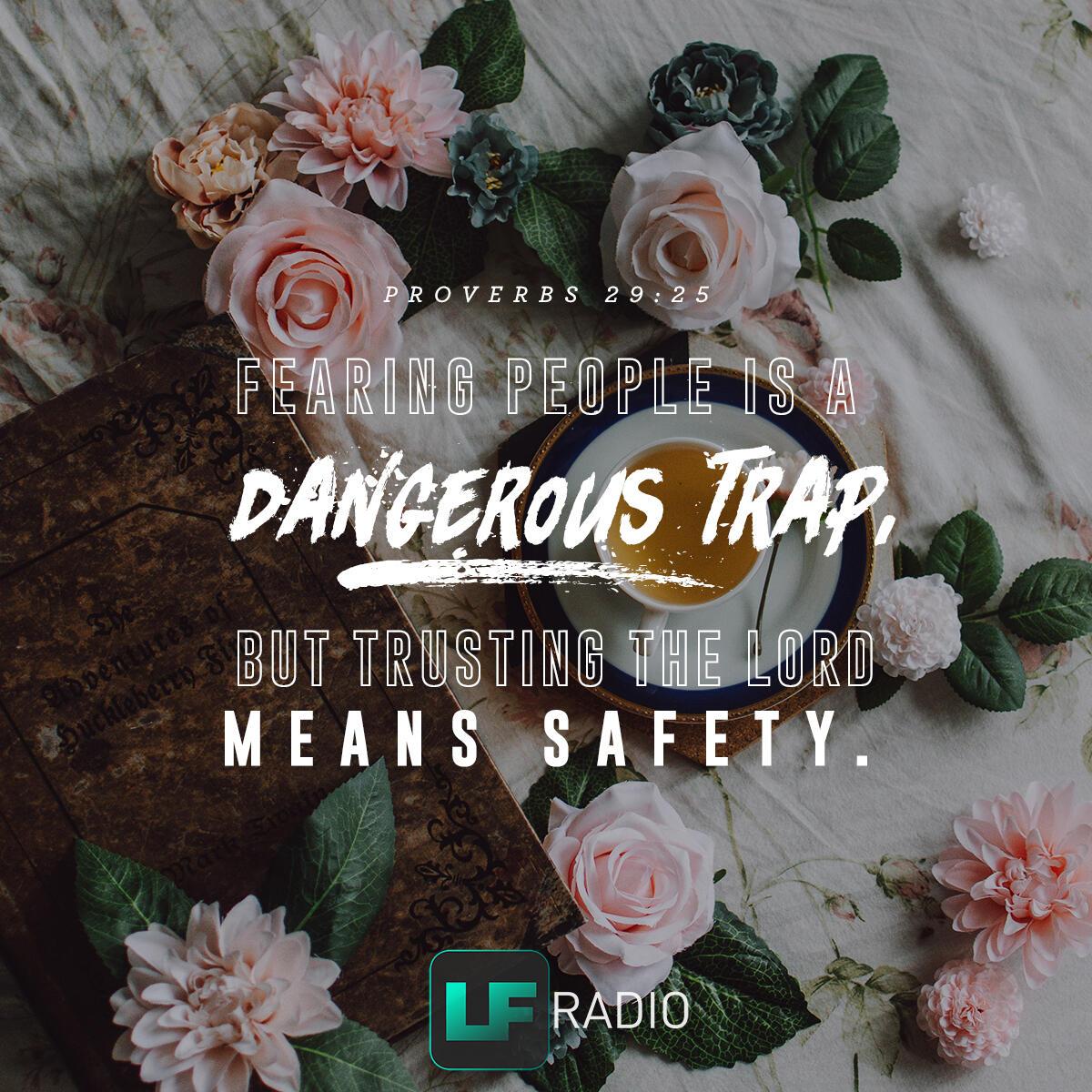 Proverbs 29:25 - Verse of the Day