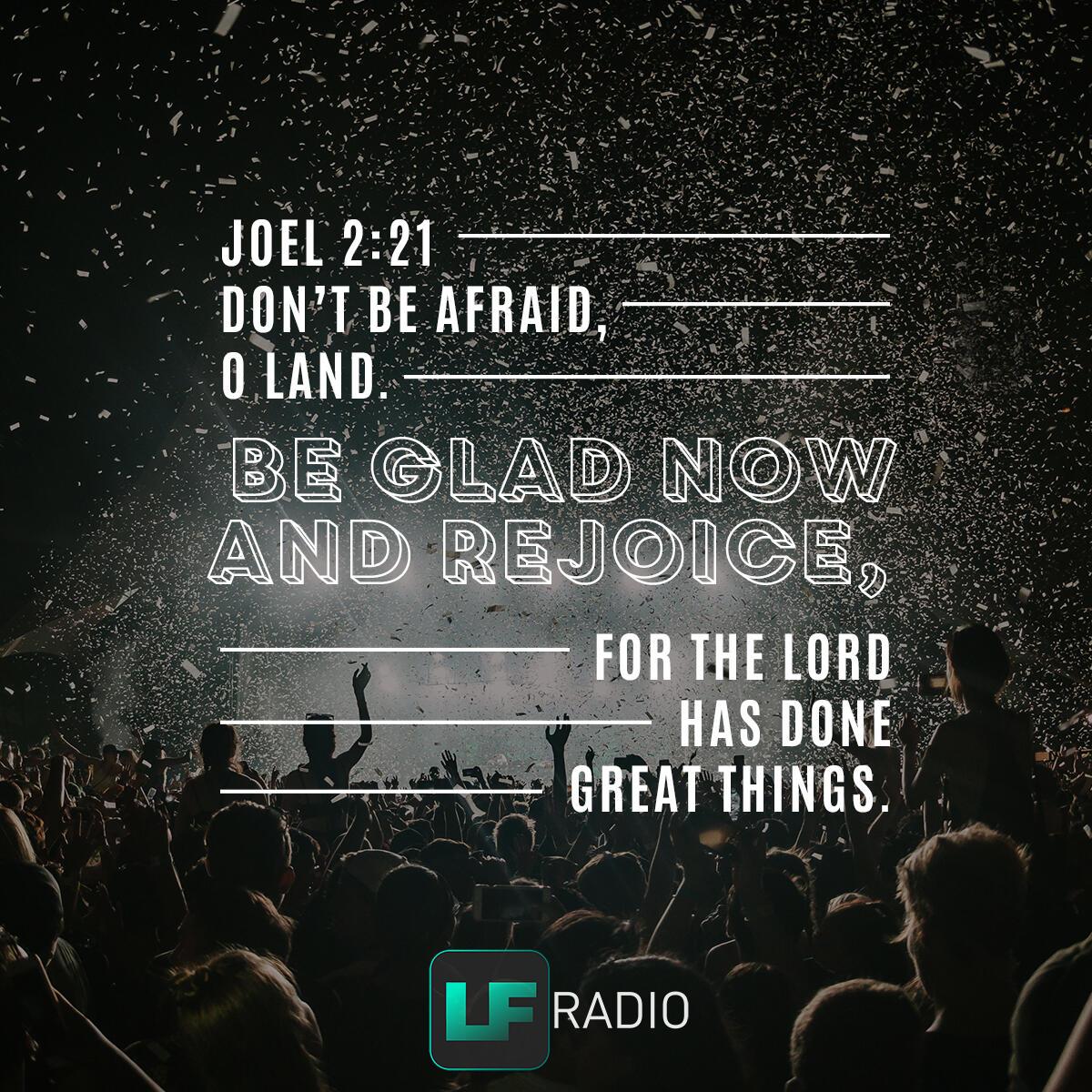 Joel 2:21 - Verse of the Day