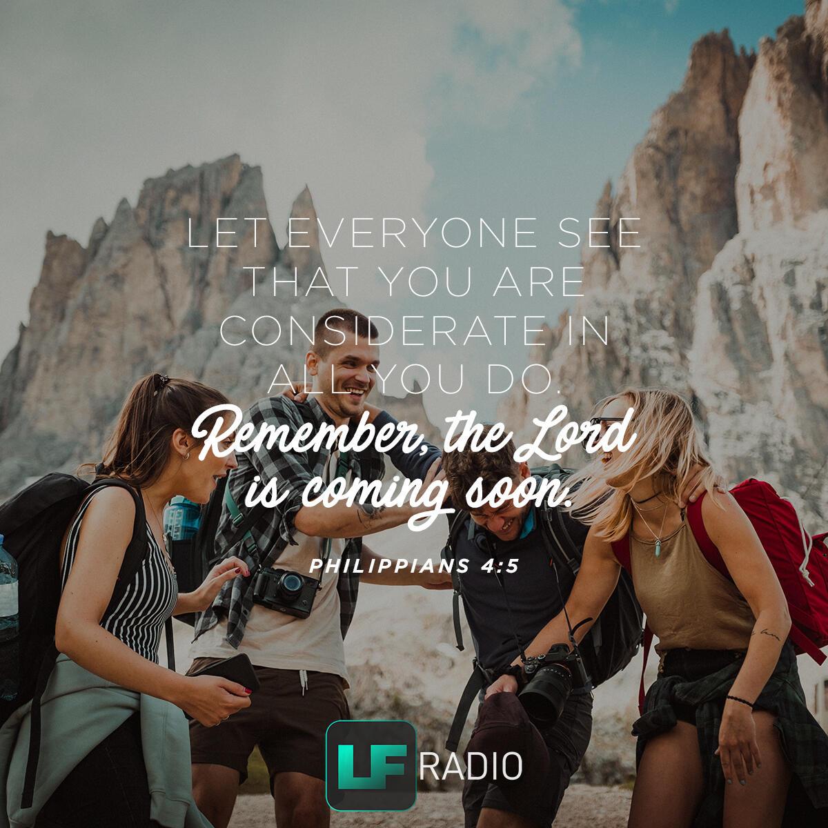 Philippians 4:5 - Verse of the Day