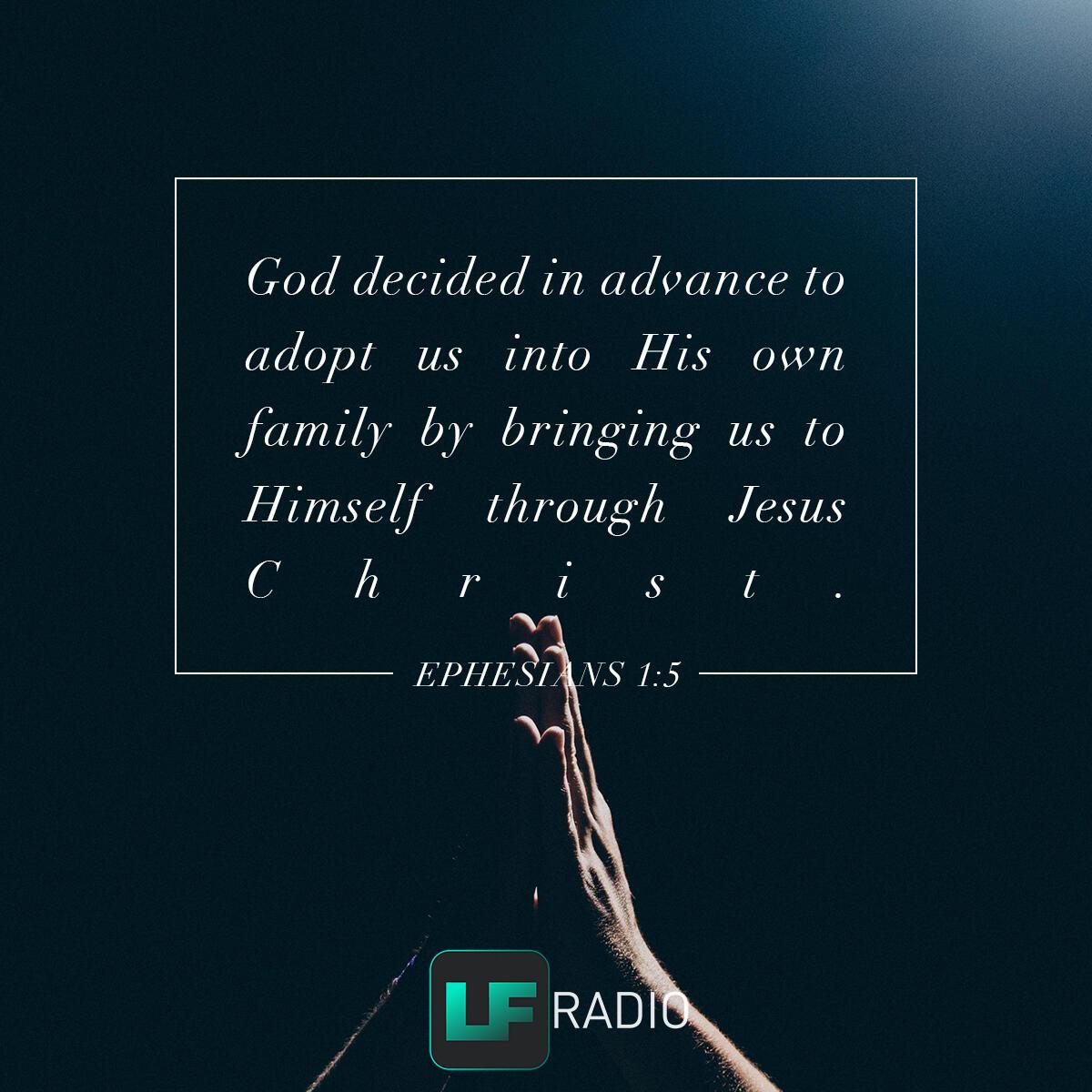 Ephesians 1:5 - Verse of the Day