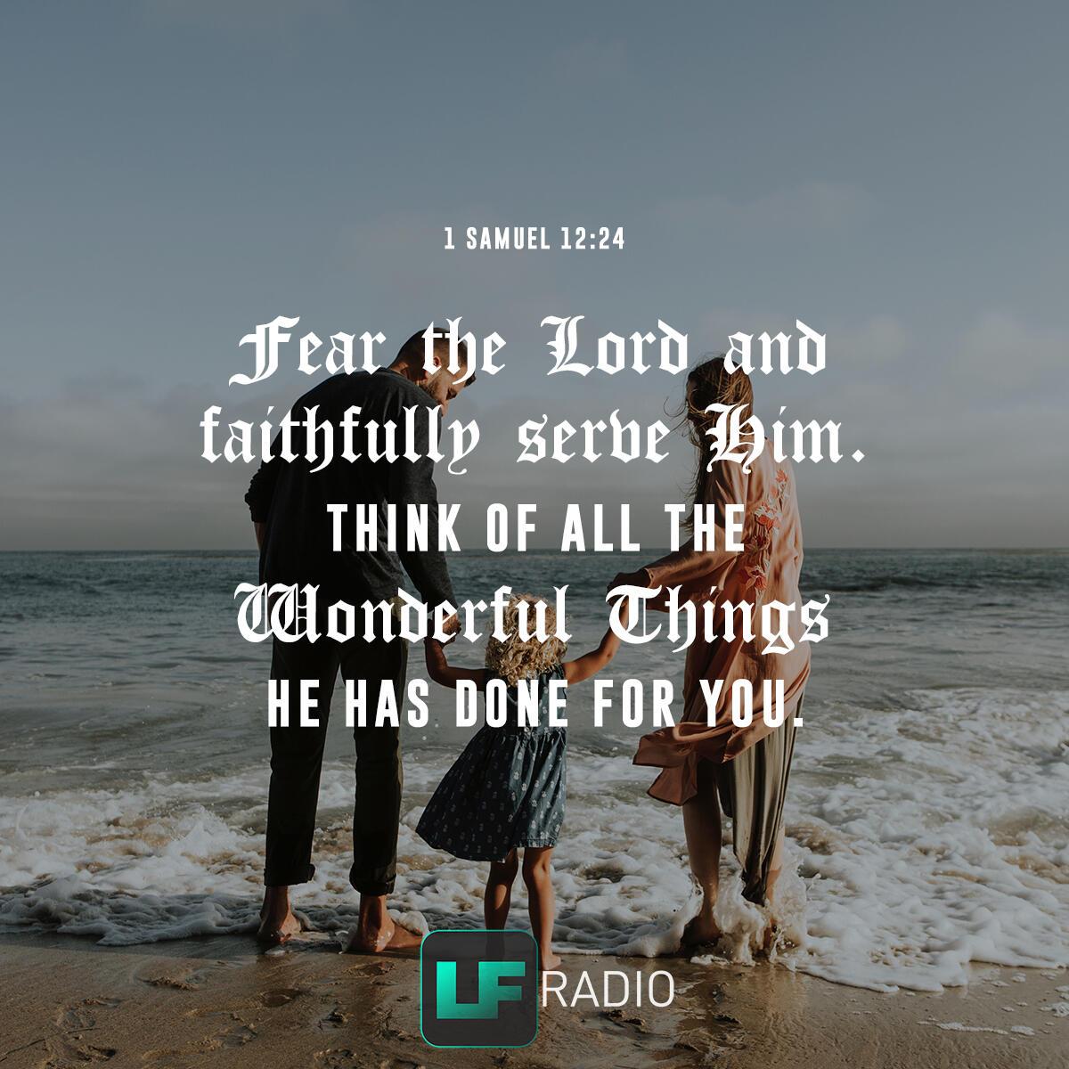 1 Samuel 12:24 - Verse of the Day