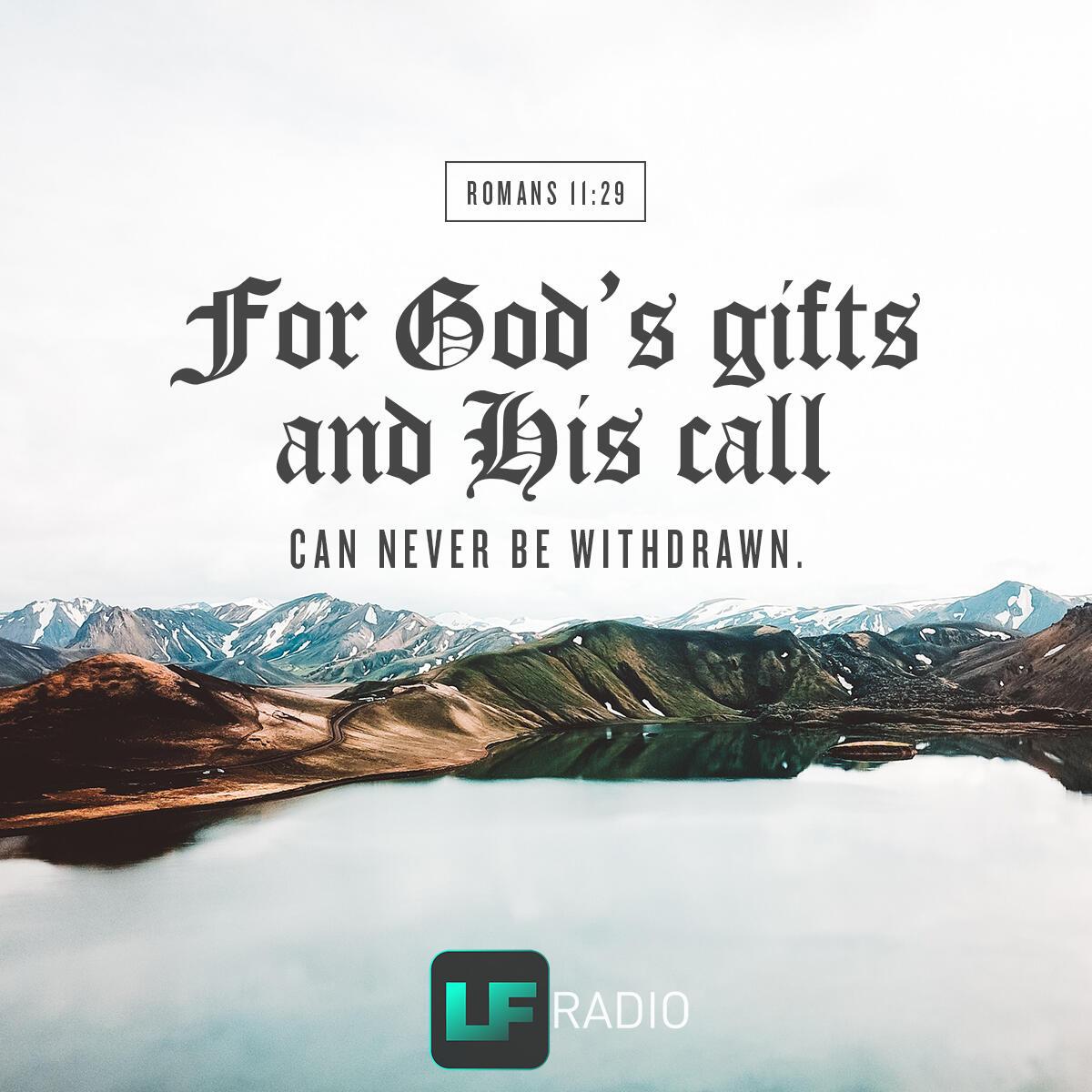 Romans 11:29. - Verse of the Day