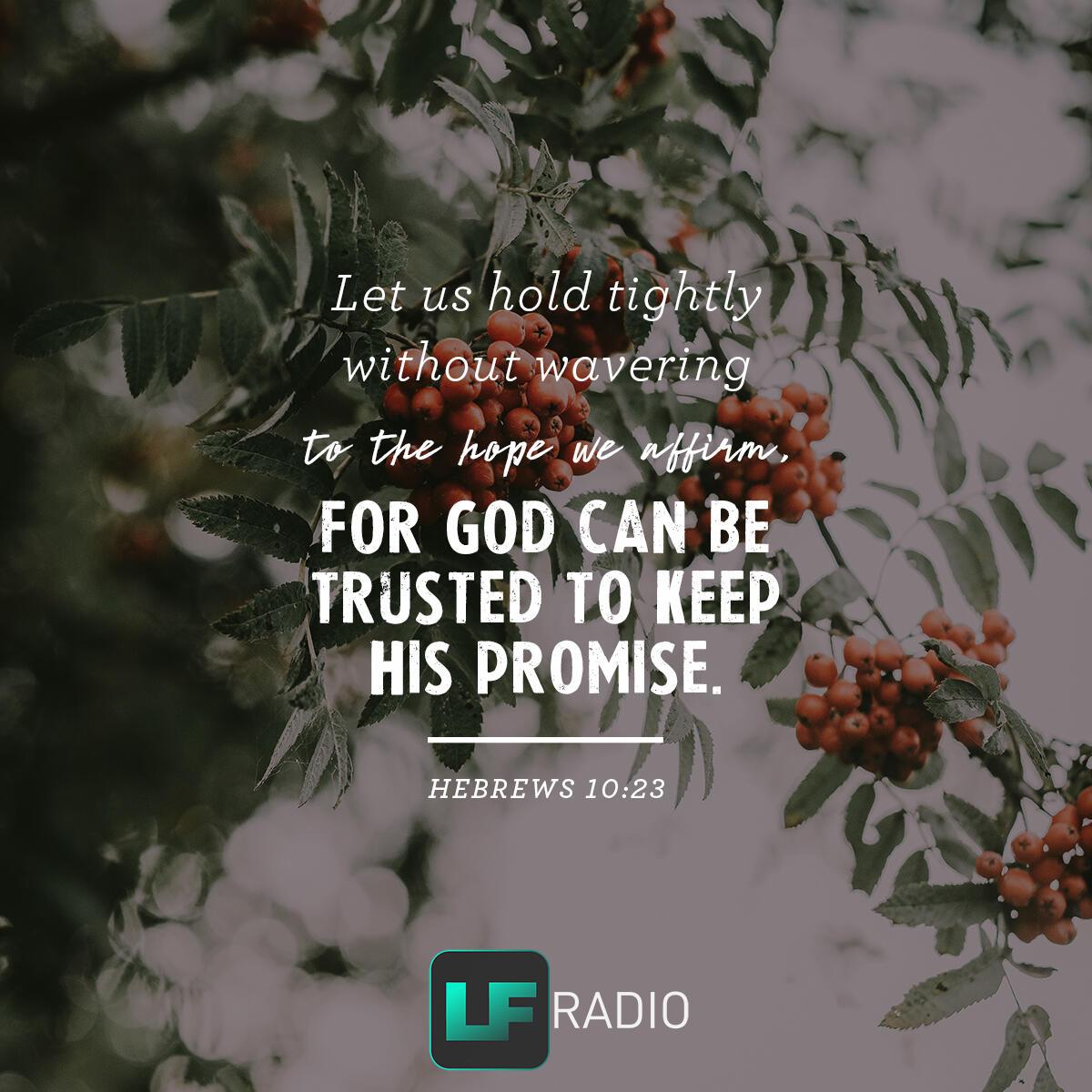 Hebrews 10:23 - Verse of the Day