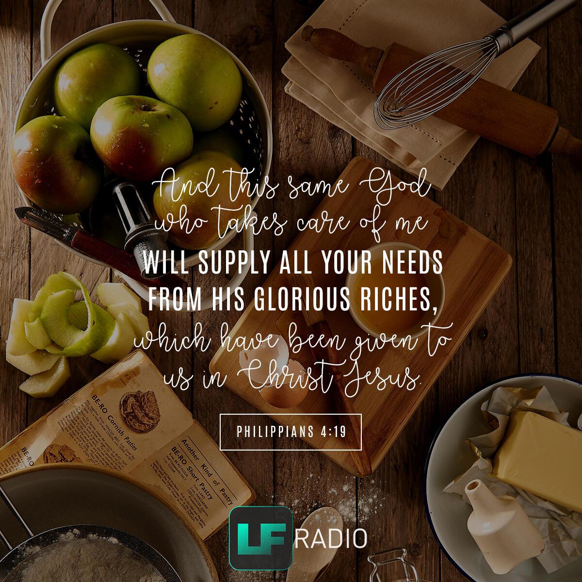 Philippians 4:19 - Verse of the Day