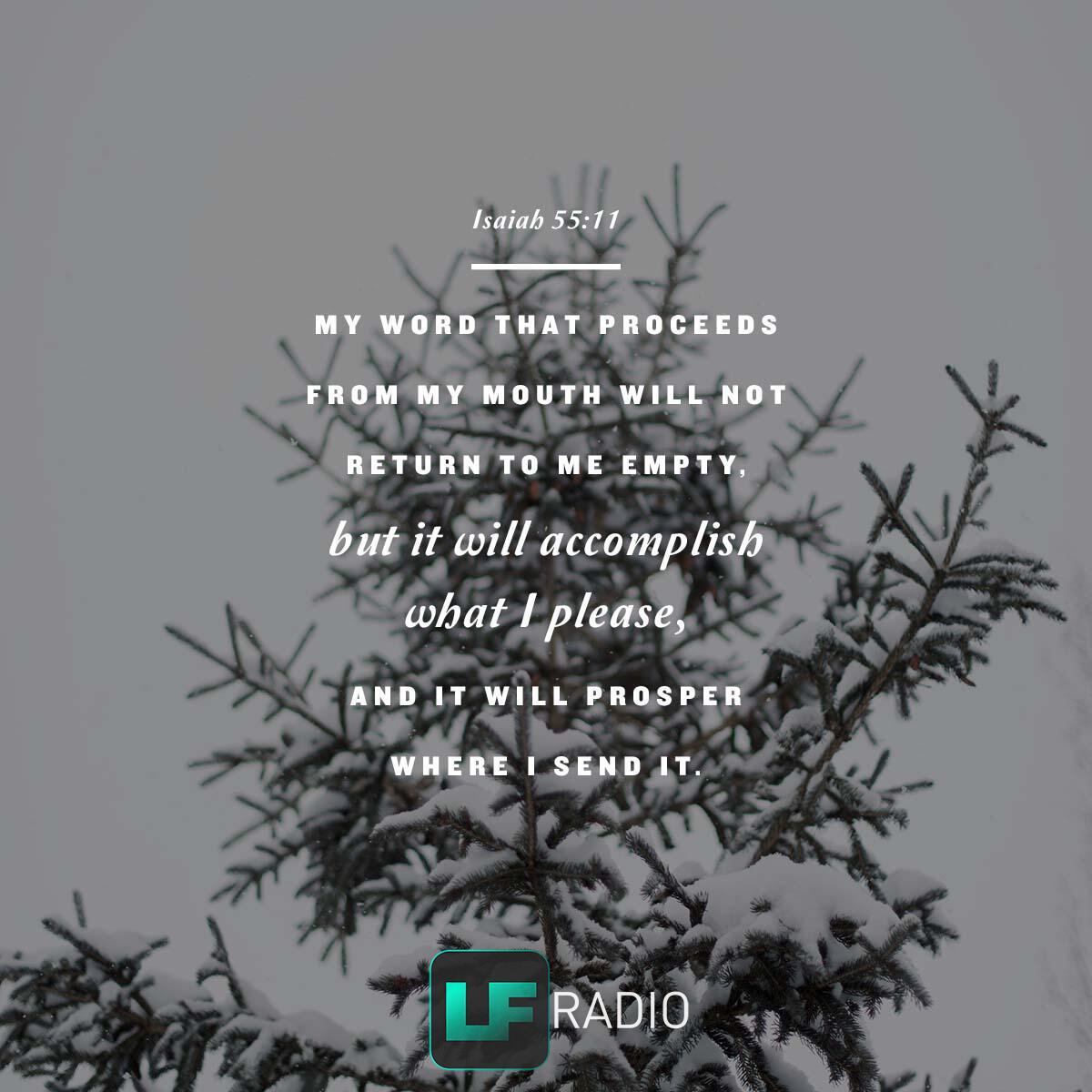 Isaiah 55:11 - Verse of the Day