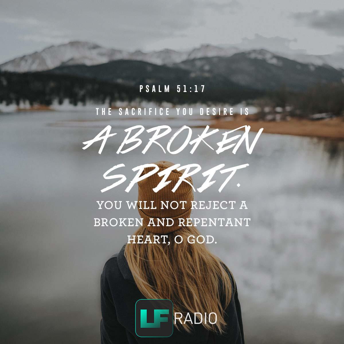 Psalm 51:17 - Verse of the Day