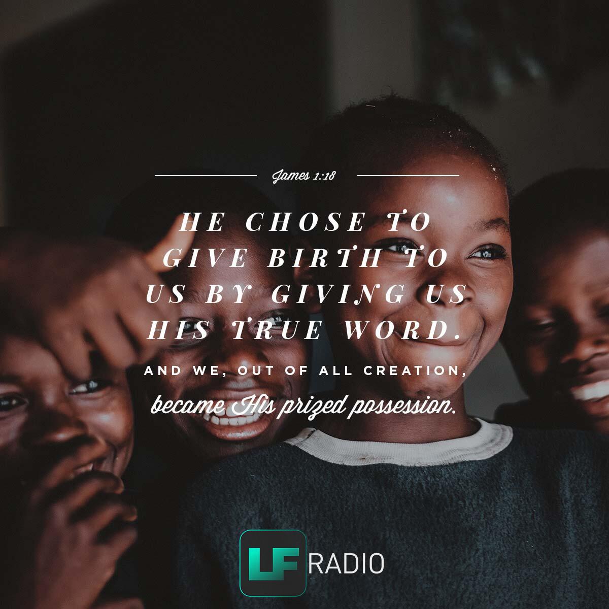 James 1:18 - Verse of the Day