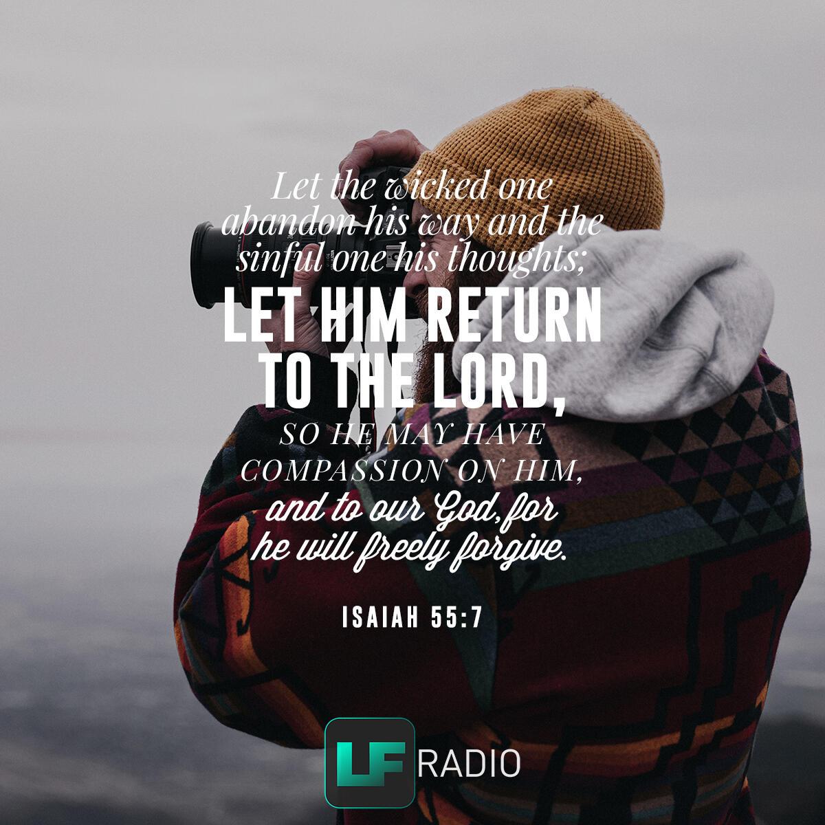 Isaiah 55:7 - Verse of the Day