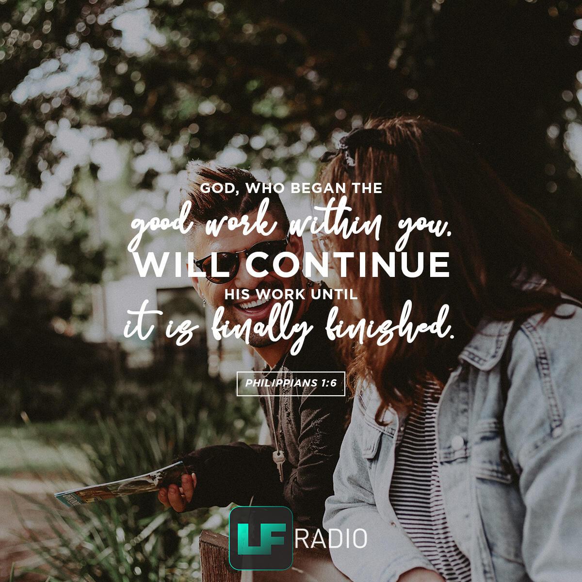 Philippians 1:6 - Verse of the Day