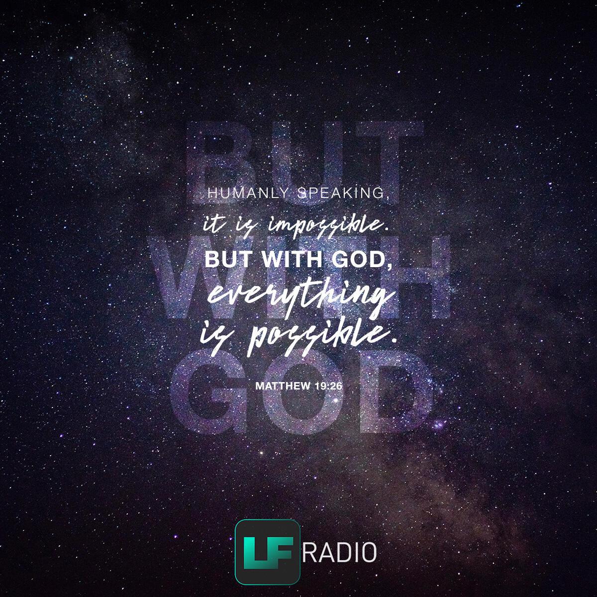 Matthew 19:26 - Verse of the Day