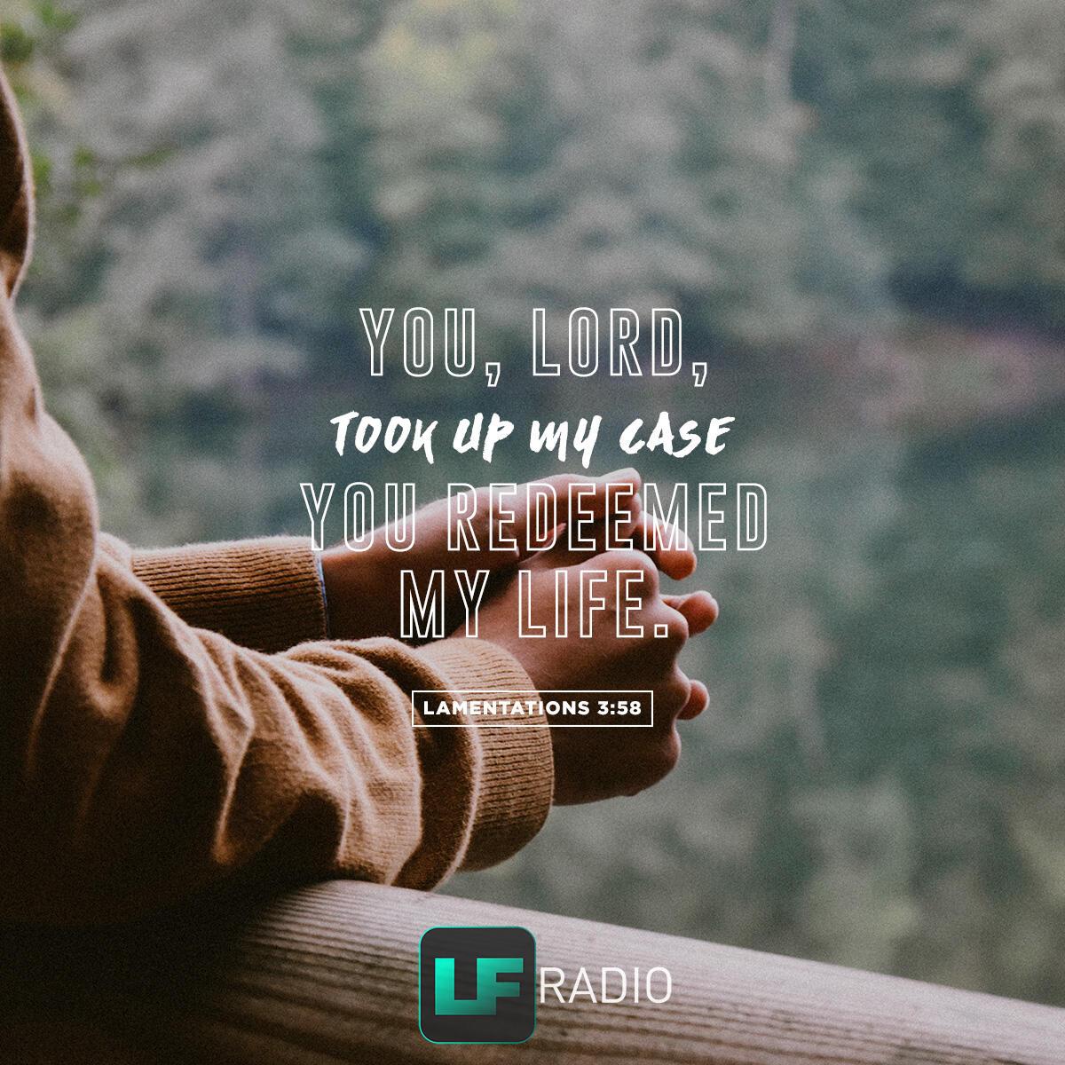 Lamentations 3:58 - Verse of the Day