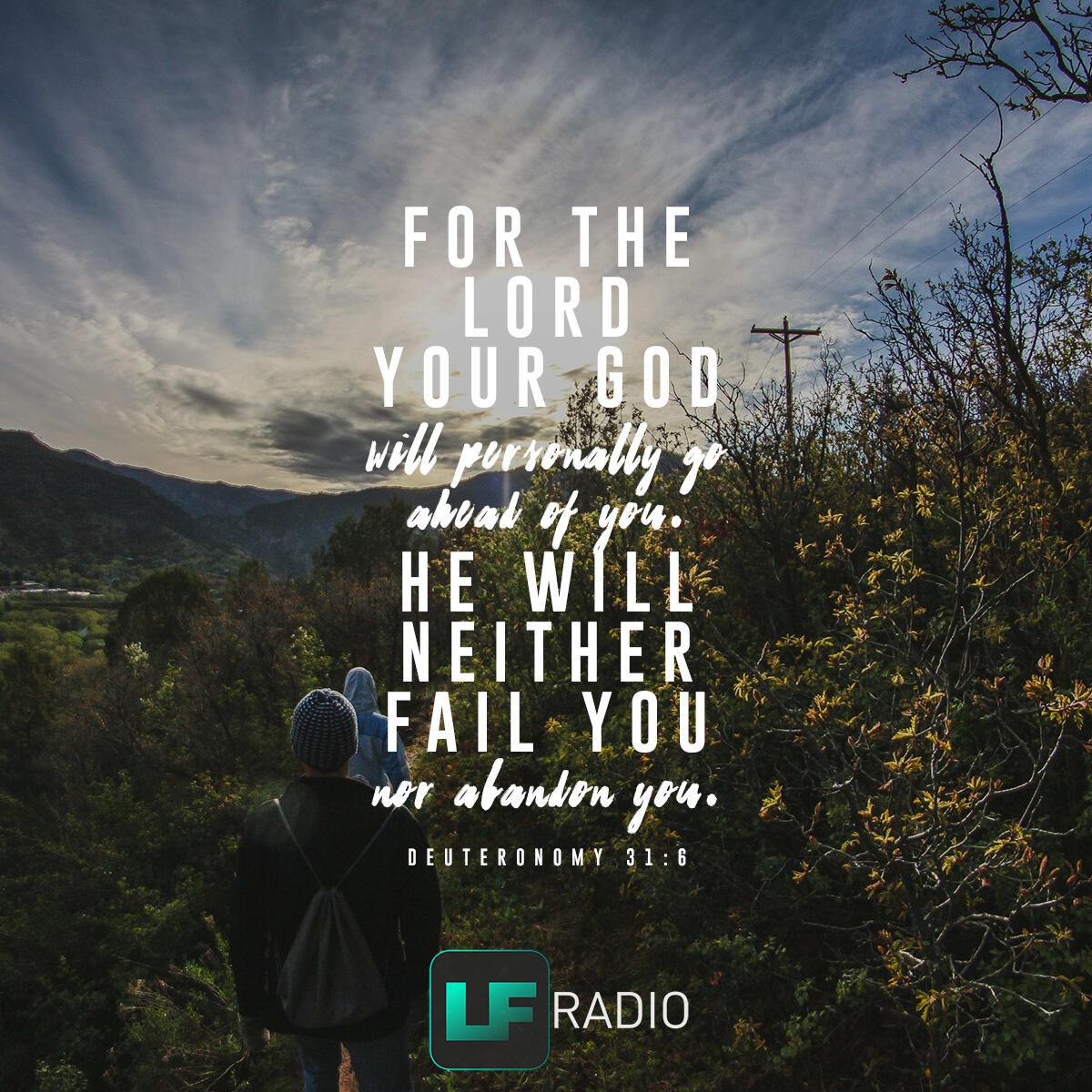 Deuteronomy 31:6 - Verse of the Day