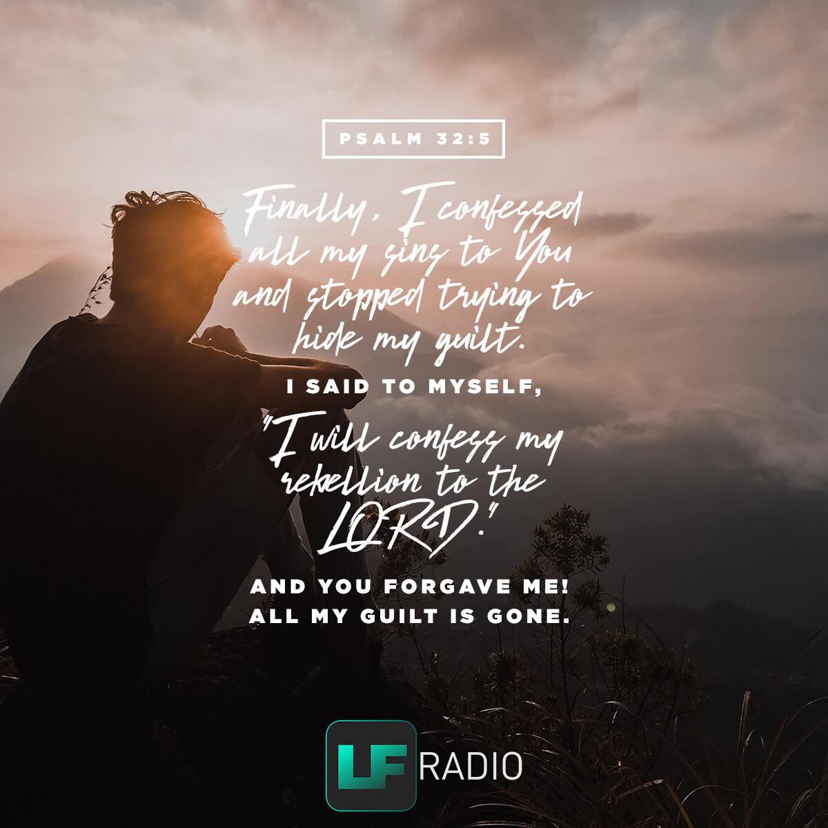 Psalm 32:5 - Verse of the Day