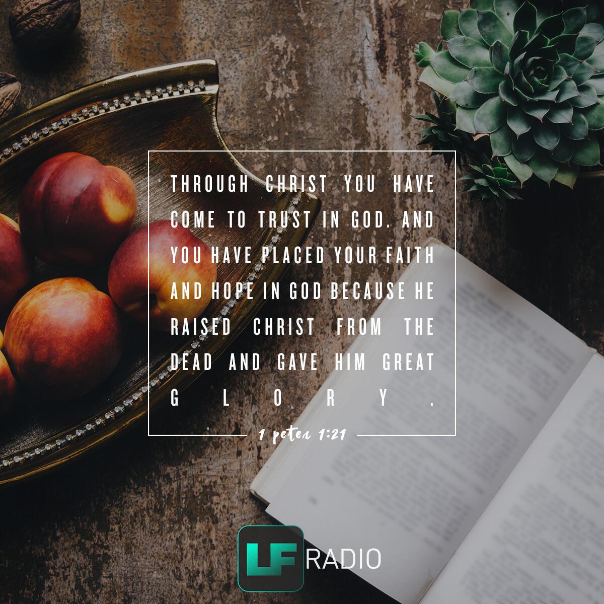 1 Peter 1:21 - Verse of the Day