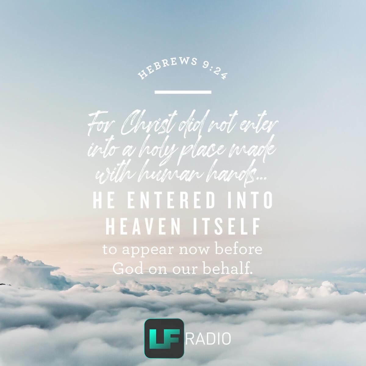 Hebrews 9:24 - Verse of the Day