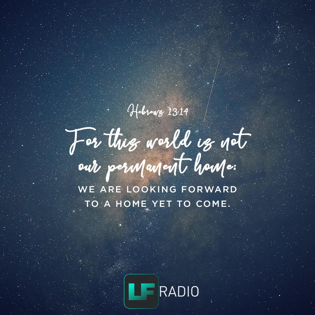 Hebrews 13:14 - Verse of the Day