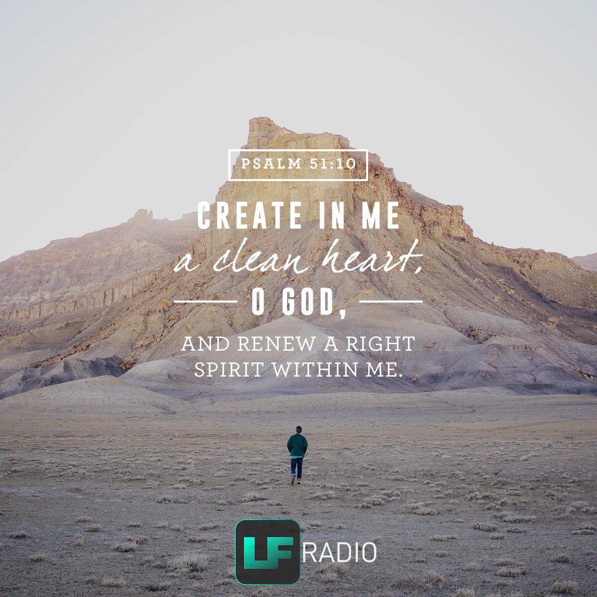 Psalm 51:10 - Verse of the Day