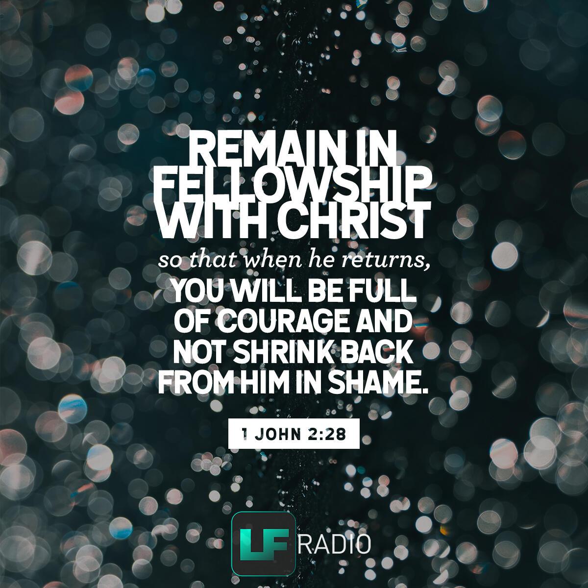 1 John 2:28 - Verse of the Day