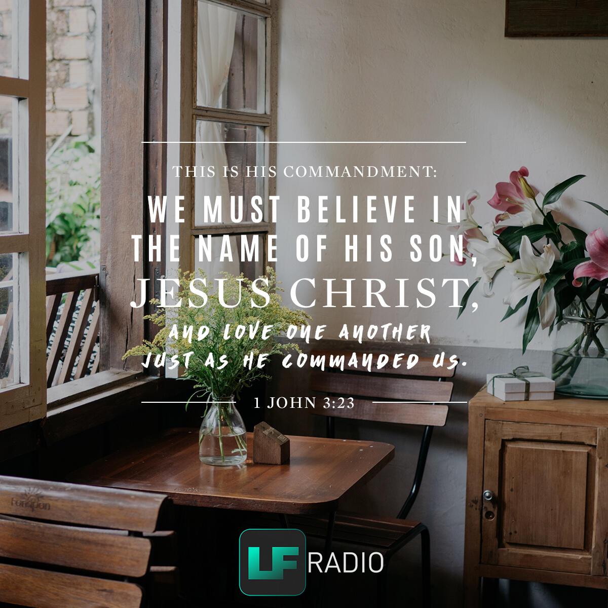 1 John 3:23 - Verse of the Day