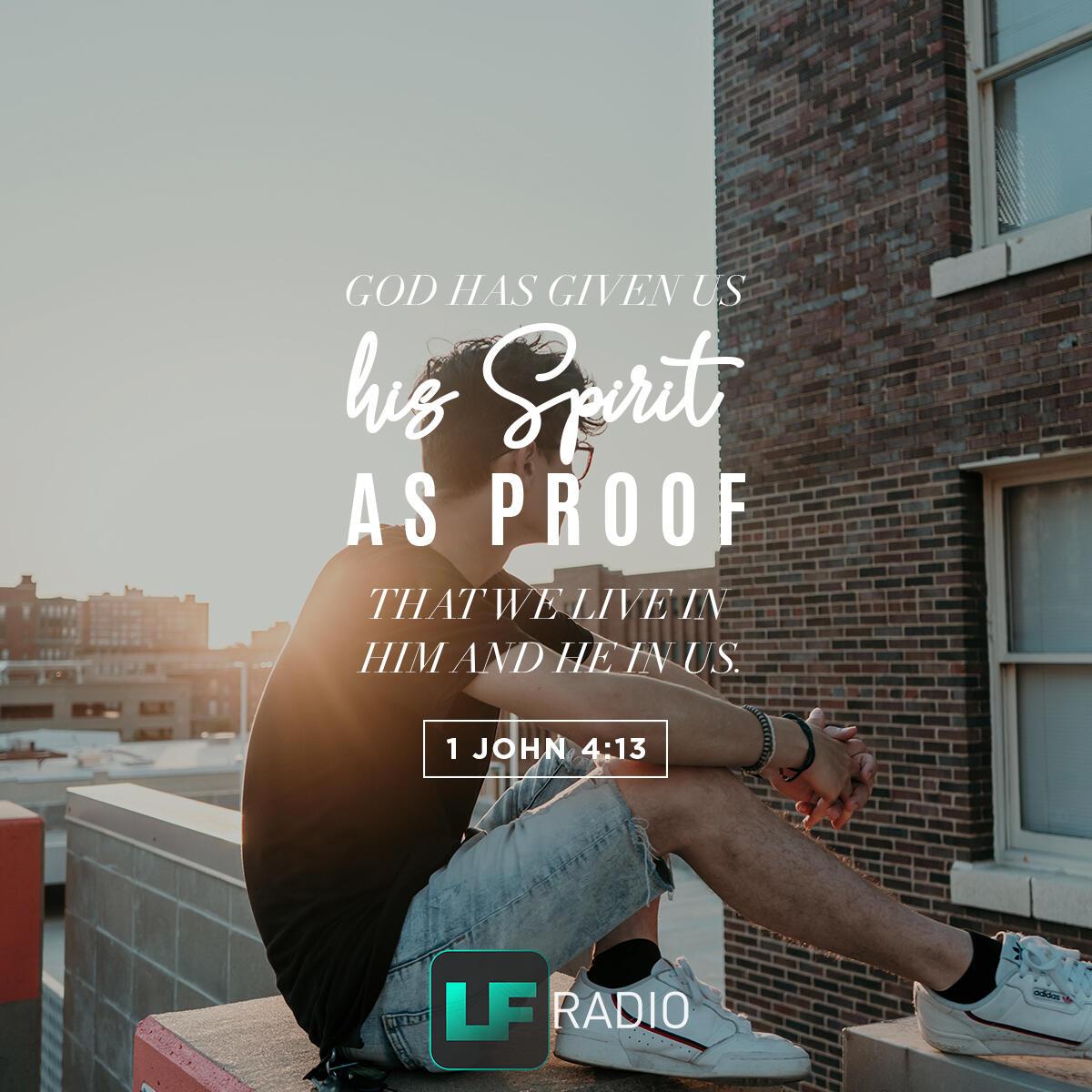 1 John 4:13 - Verse of the Day