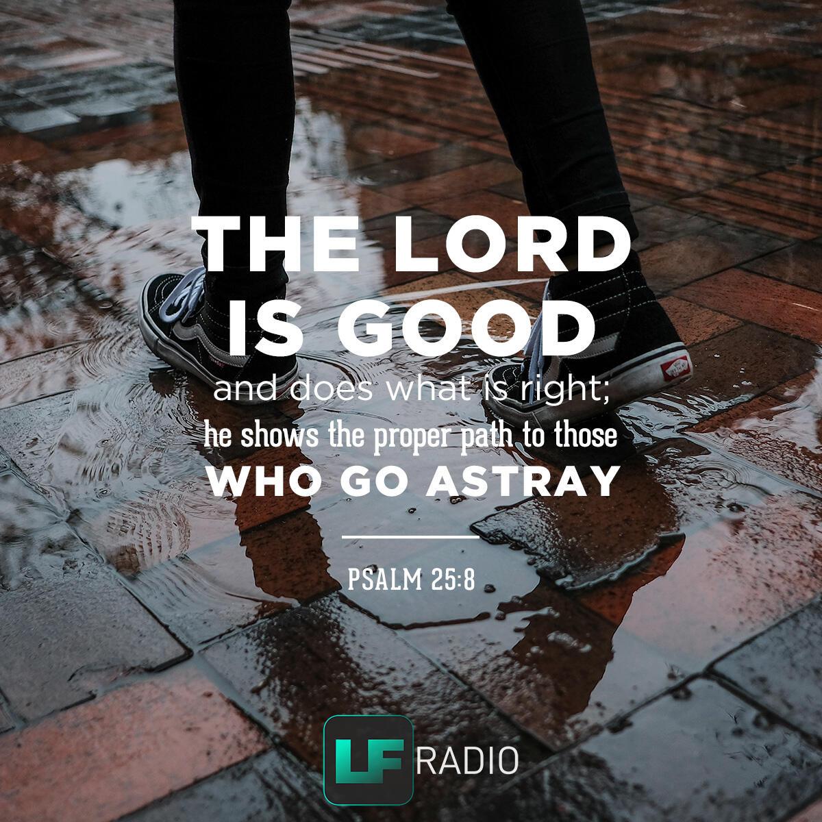 Psalm 25:8 . - Verse of the Day