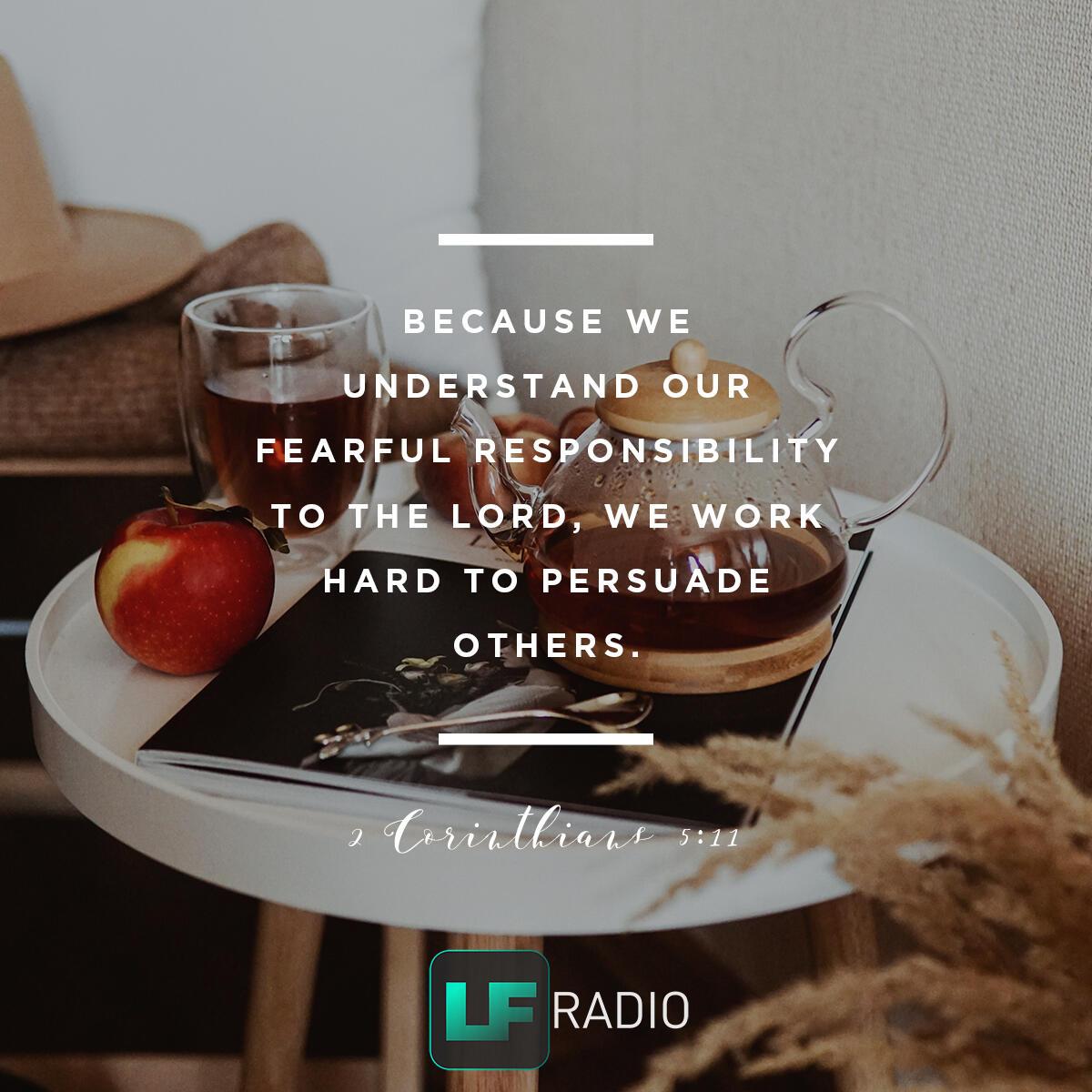 2 Corinthians 5:11 - Verse of the Day