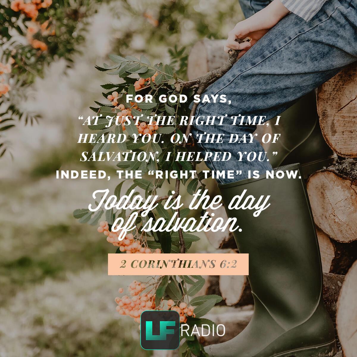 2 Corinthians 6:2 - Verse of the Day