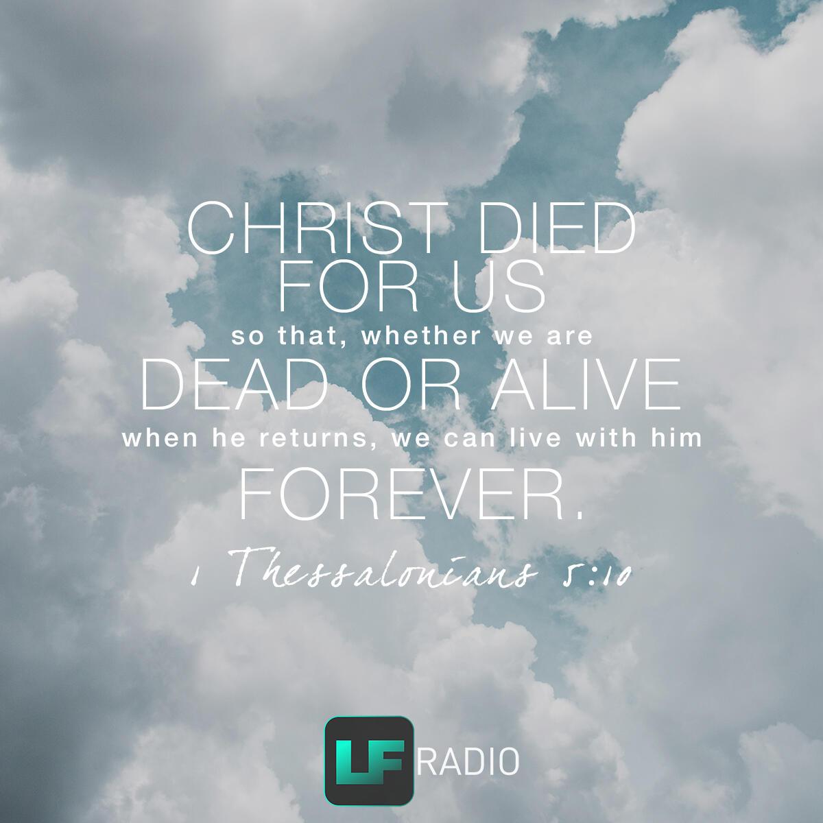 1 Thessalonians 5:10 - Verse of the Day