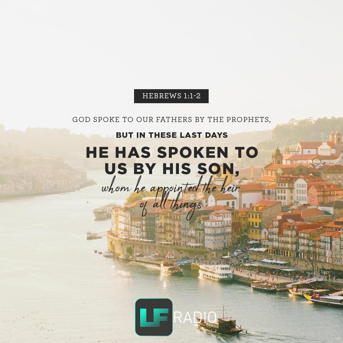 Hebrews 1:1-2 - Verse of the Day