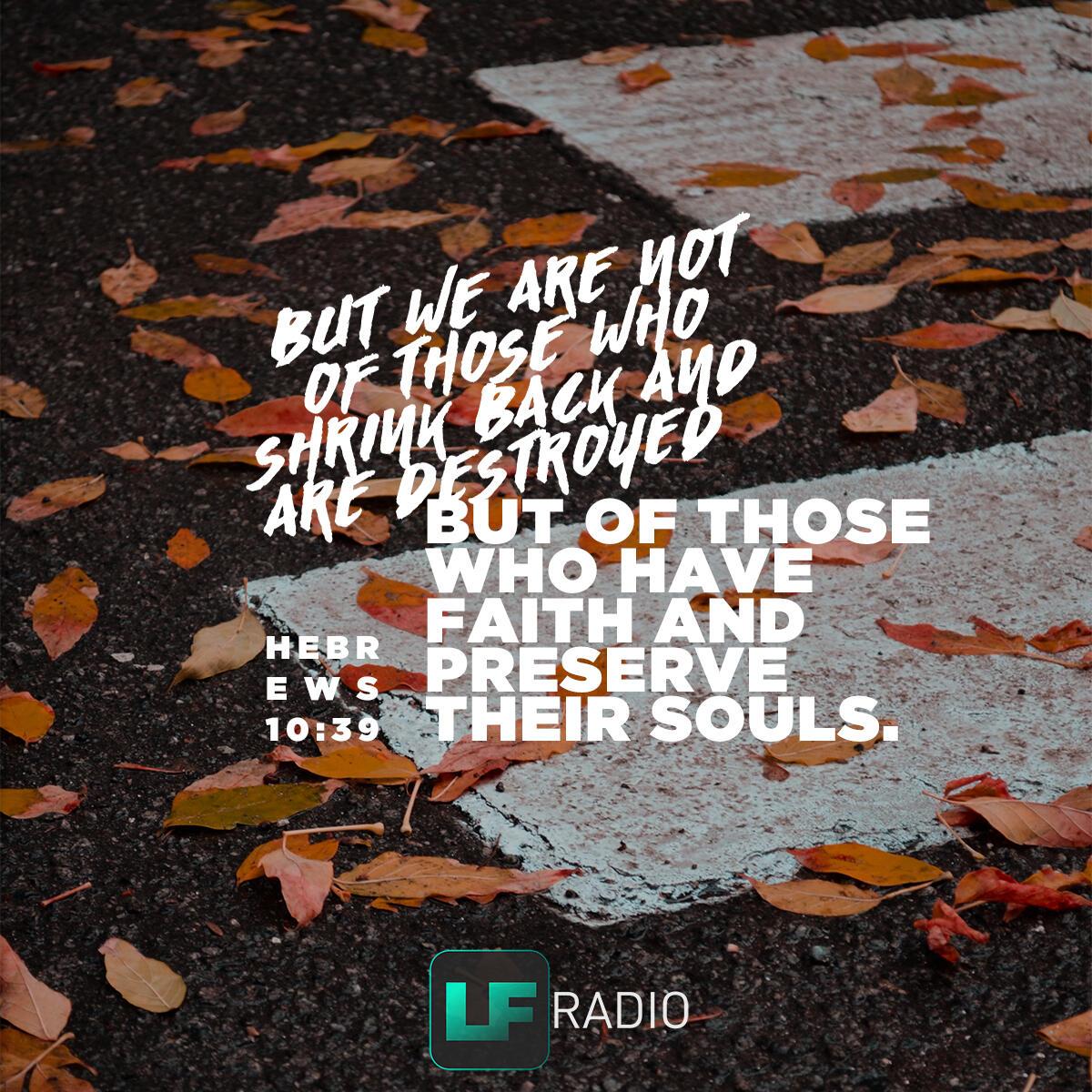 Hebrews 10:39 - Verse of the Day