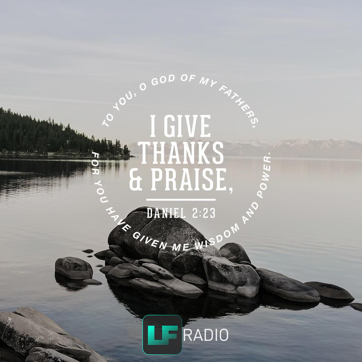 Daniel 2:23 - Verse of the Day