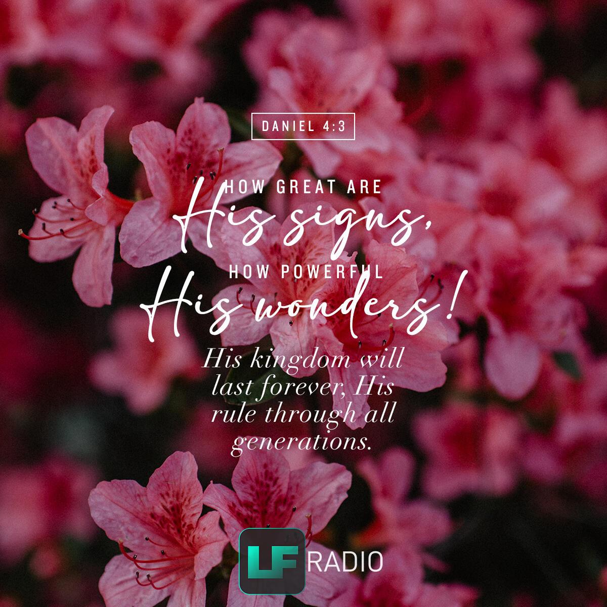 Daniel 4:3 - Verse of the Day