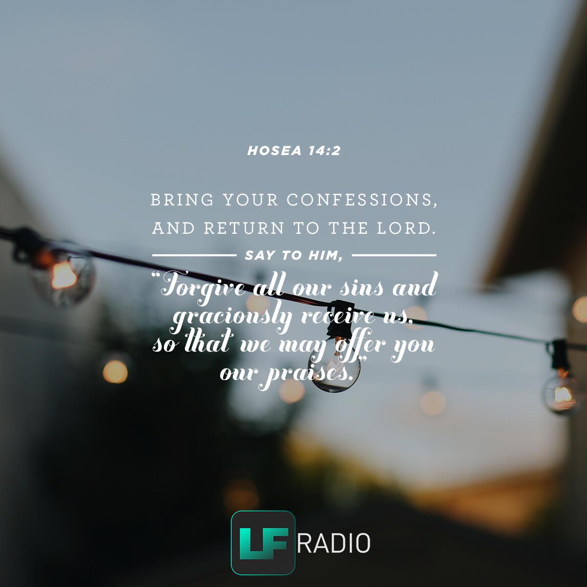 Hosea 14:2 - Verse of the Day