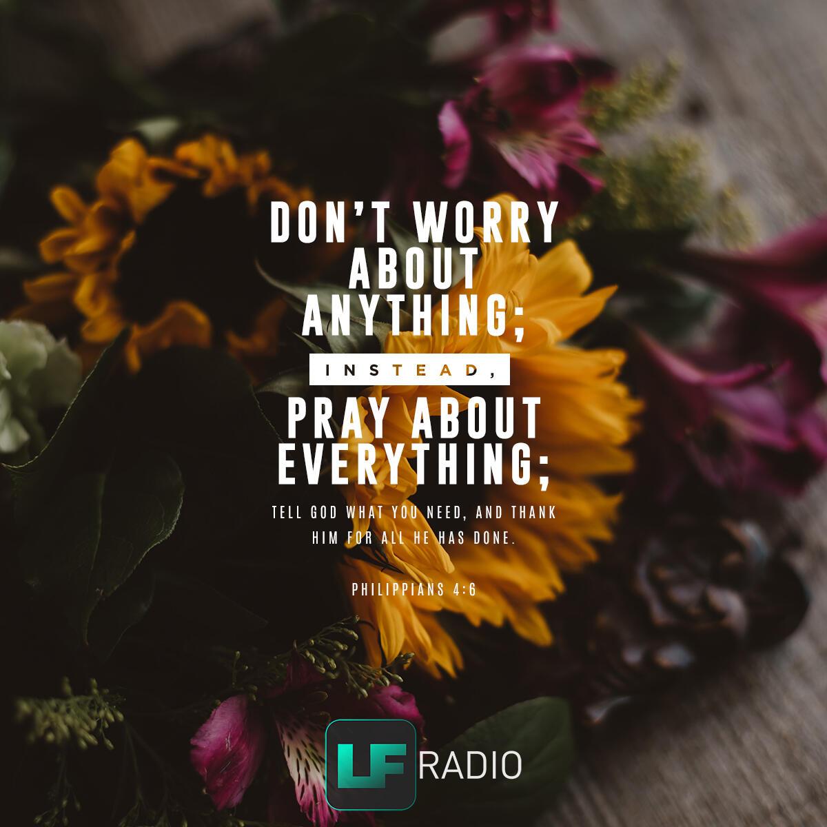 Philippians 4:6 - Verse of the Day