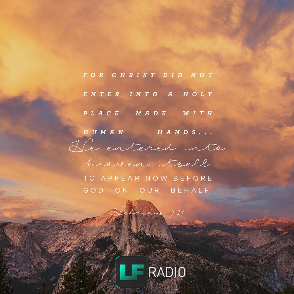 Hebrews 9:24 - Verse of the Day