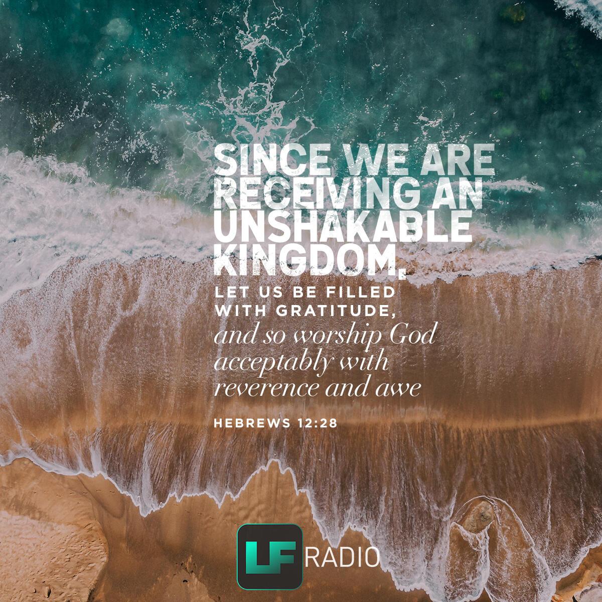 Hebrews 12:28 - Verse of the Day