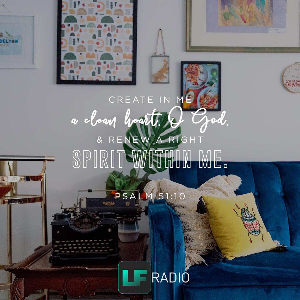 Psalm 51:10 - Verse of the Day