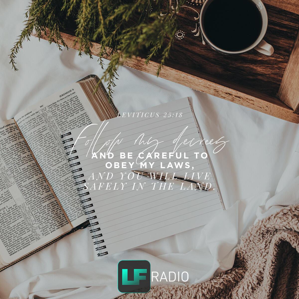 Leviticus 25:18 - Verse of the Day