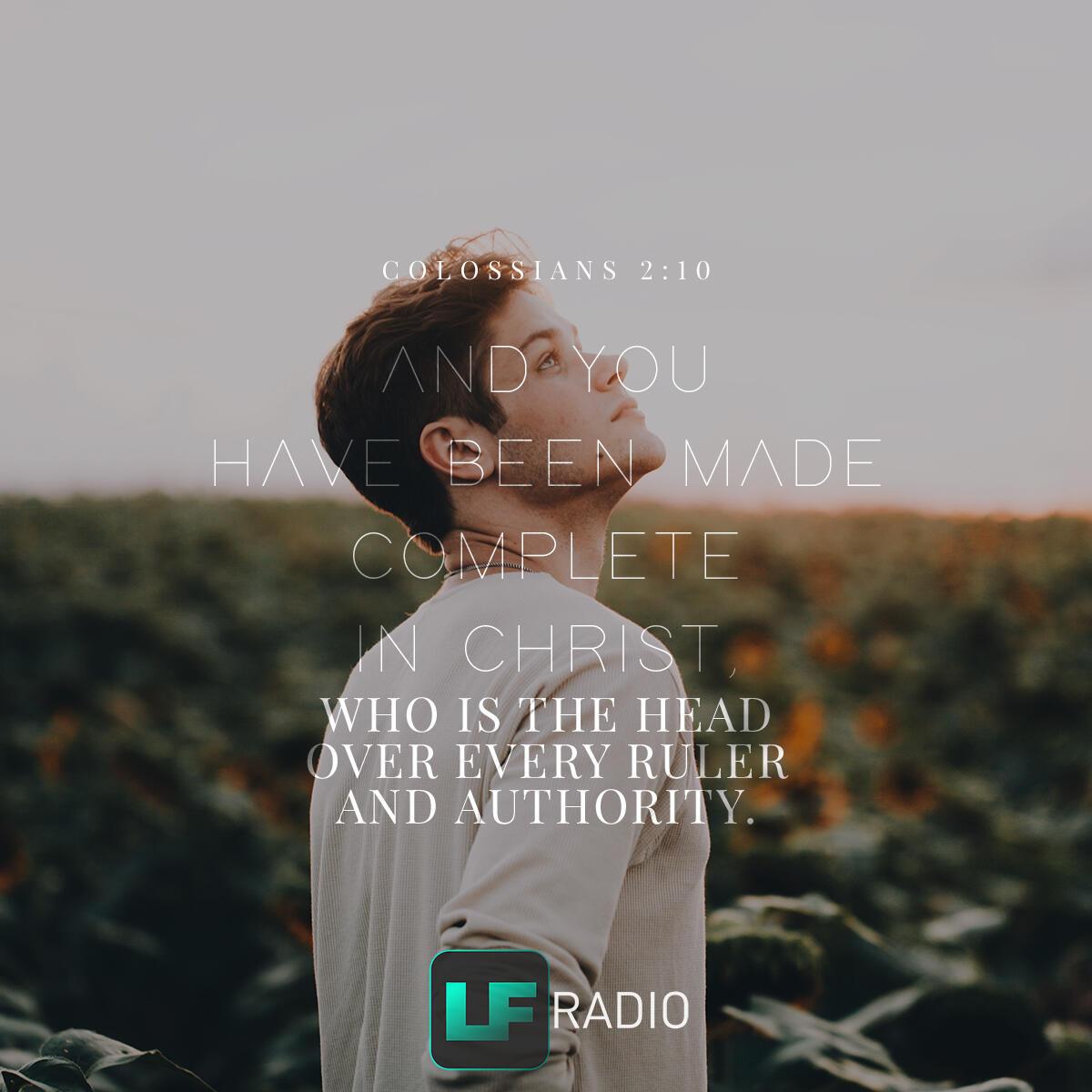 Colossians 2:10 - Verse of the Day