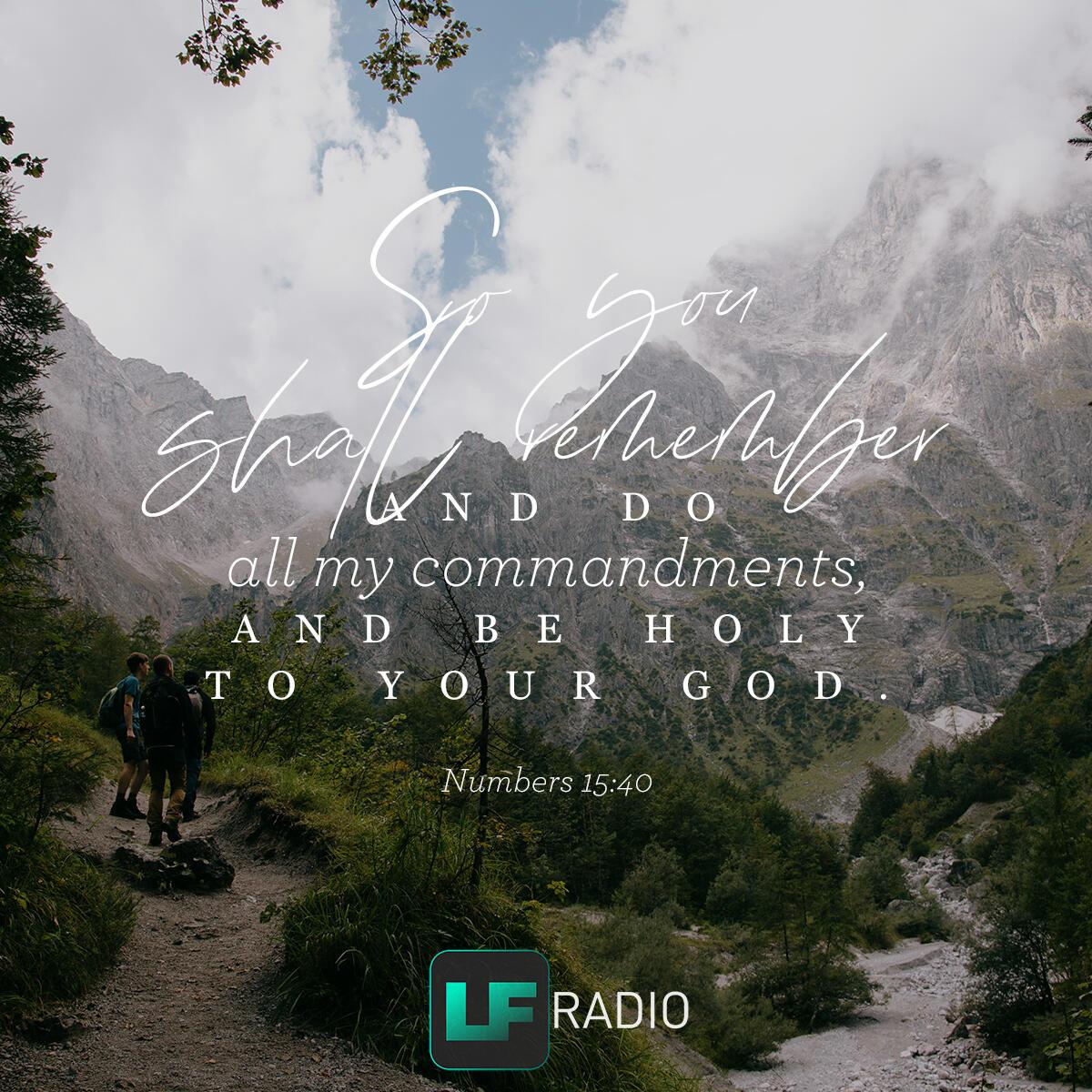 Numbers 15:40 - Verse of the Day