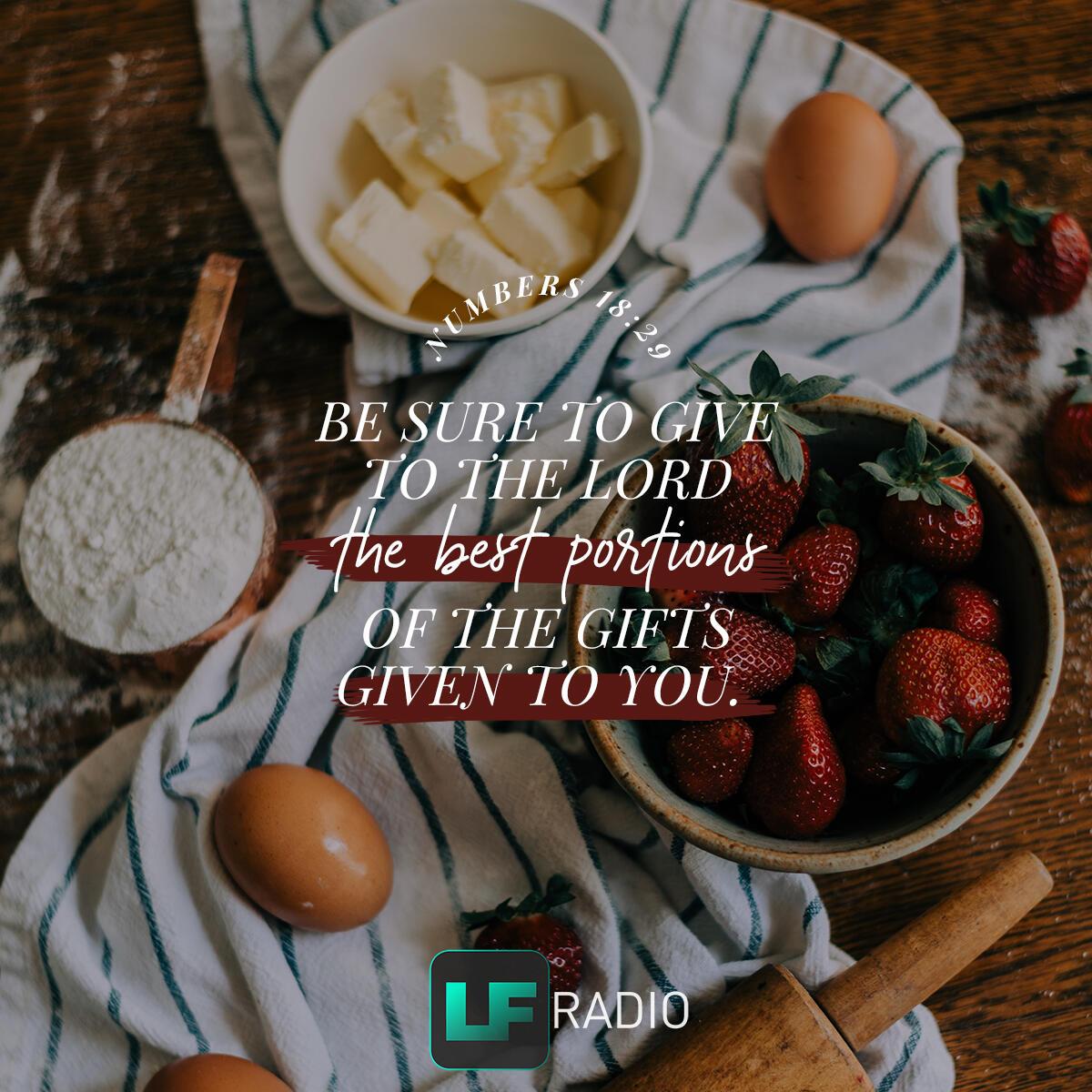 Numbers 18:29 - Verse of the Day