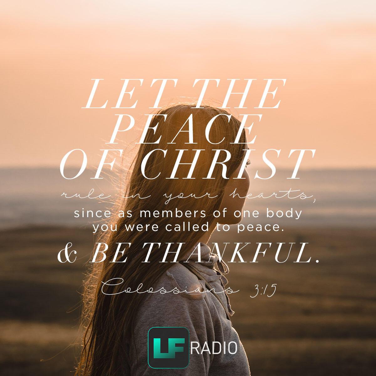 Colossians 3:15 - Verse of the Day