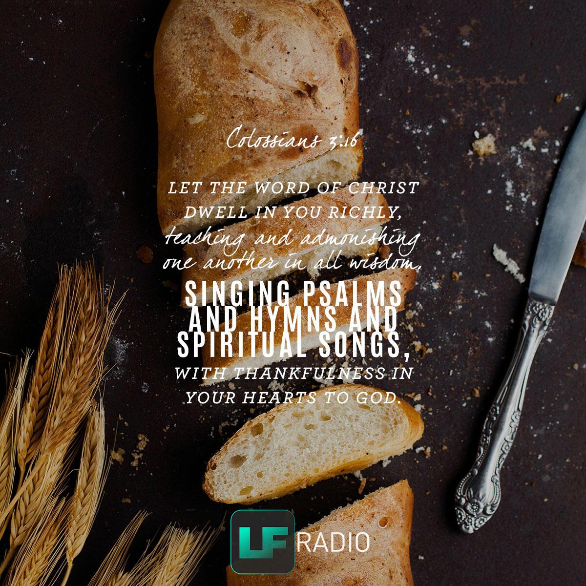 Colossians 3:16 - Verse of the Day