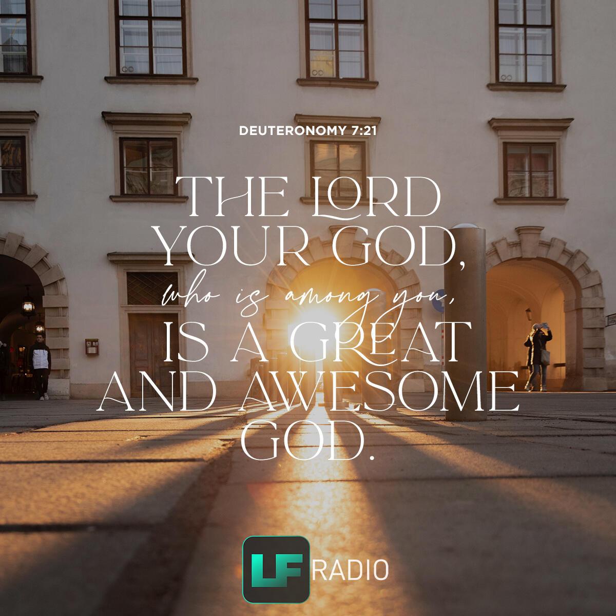 Deuteronomy 7:21 - Verse of the Day