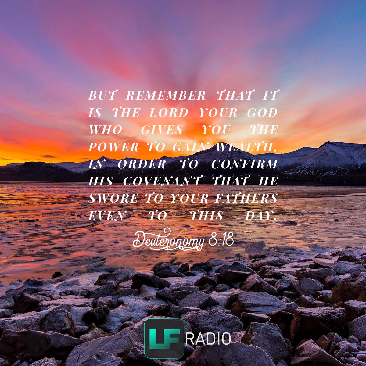 Deuteronomy 8:18 - Verse of the Day