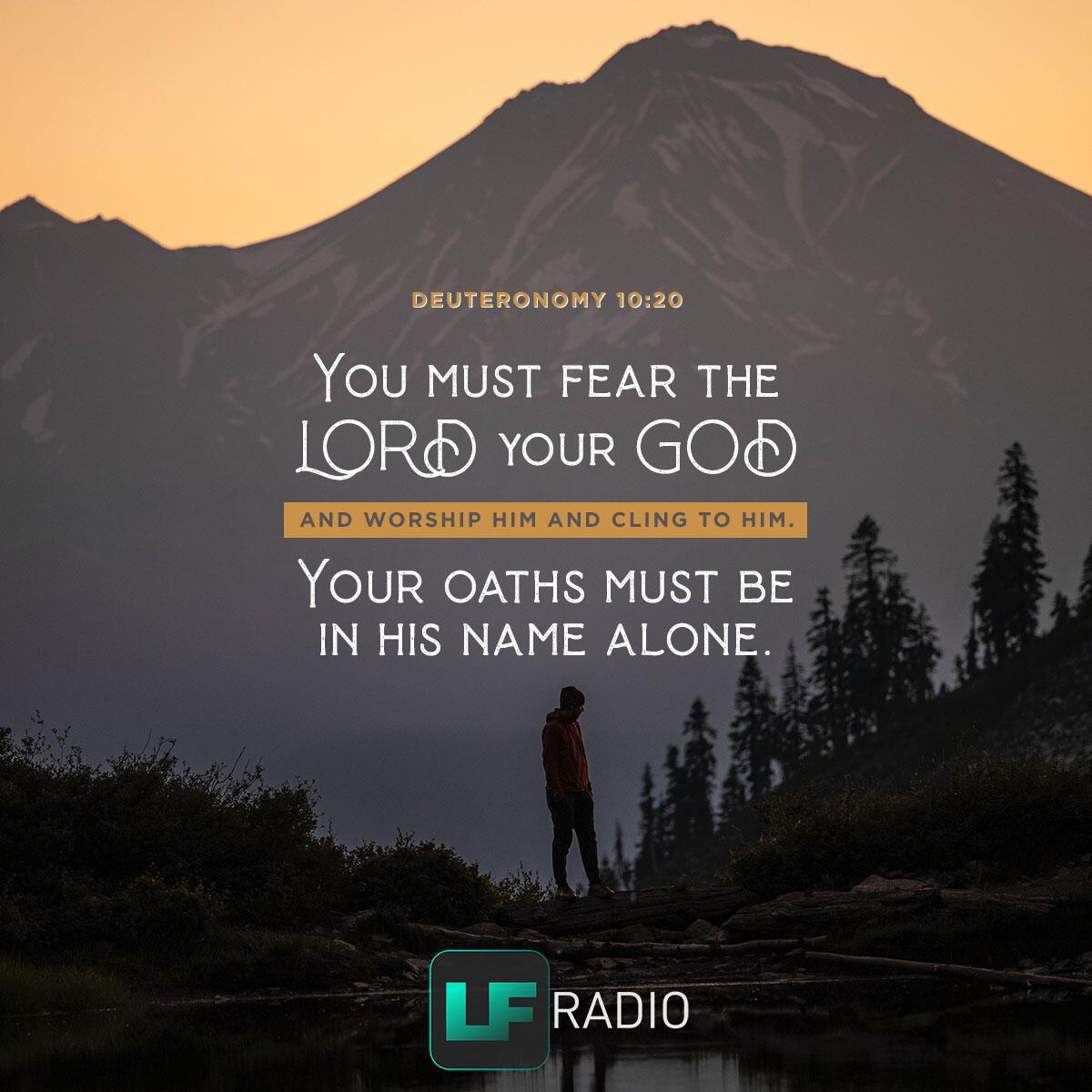 Deuteronomy 10:20 - Verse of the Day