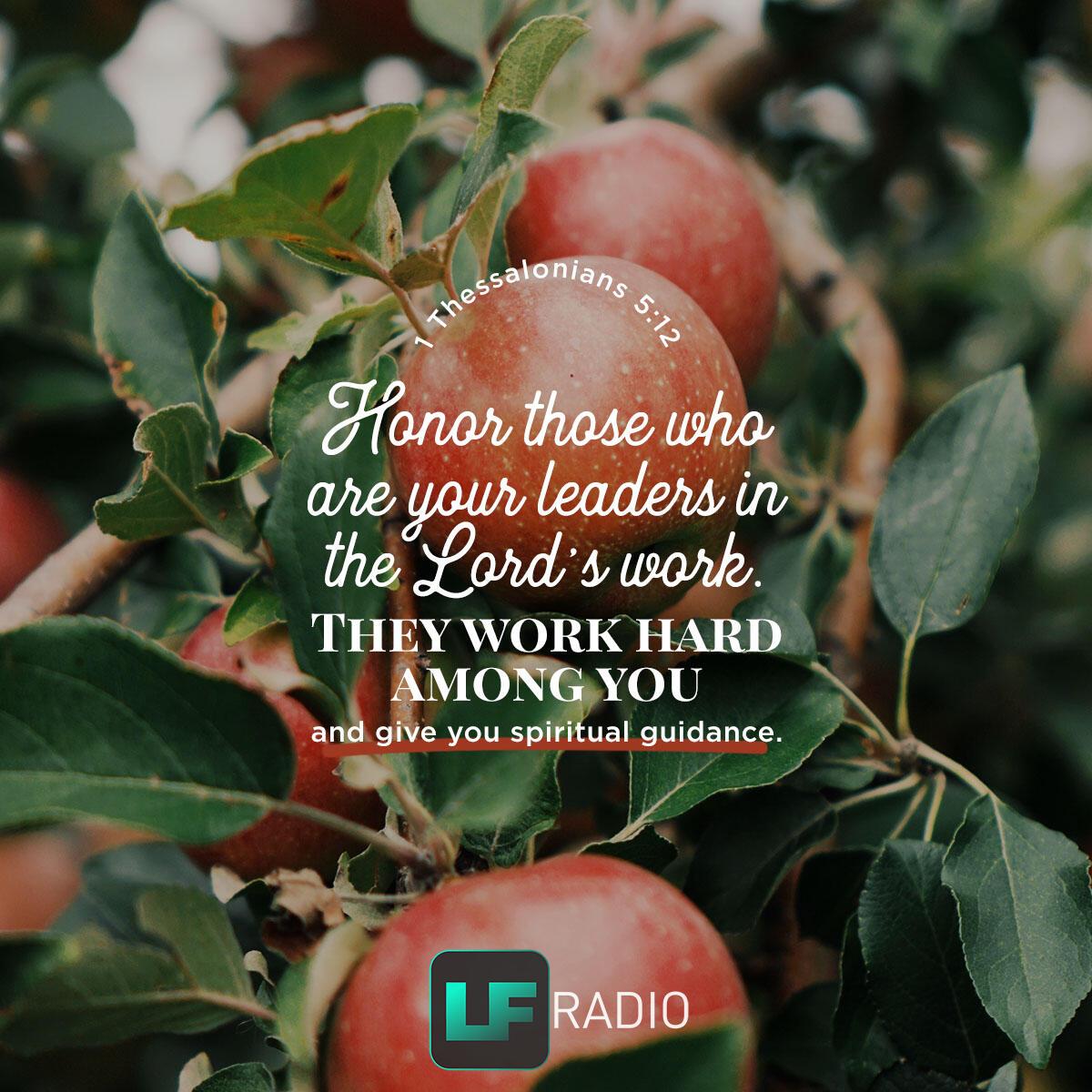 1 Thessalonians 5:12 - Verse of the Day